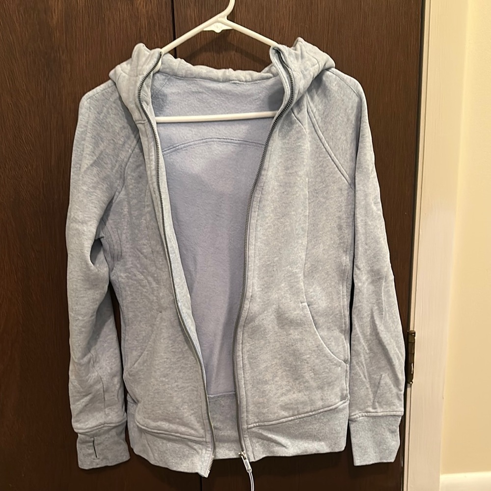 Lululemon Athletica Light Blue full zip scuba hoodie - Picture 11 of 11